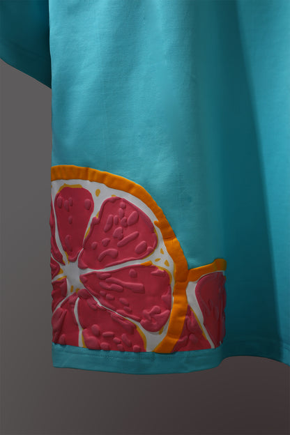 Explore Within Tee - Stylish Oversized Boxy Fit with Unique Design Elements