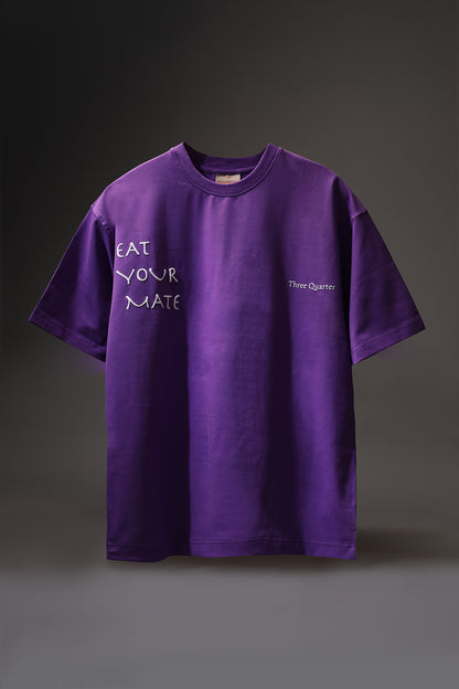 Prey & Predator Tee - Oversized Boxy Fit with Unique Design Features